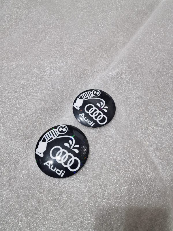 Sigle/embleme BMW  set 2 buc (Față/Spate) Amuzant Bmw vs audi