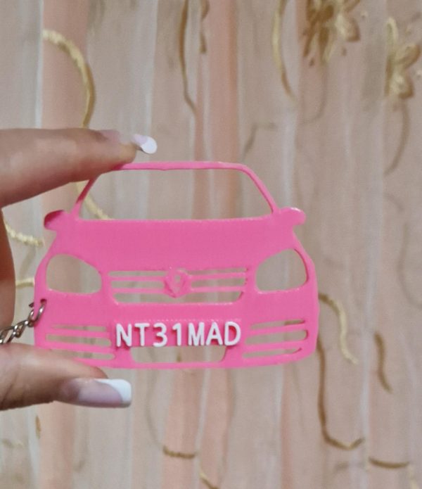 Breloc Golf mk5/mk6 VW volkswagen personalizat cu numarul de imatriculare - imagine 4