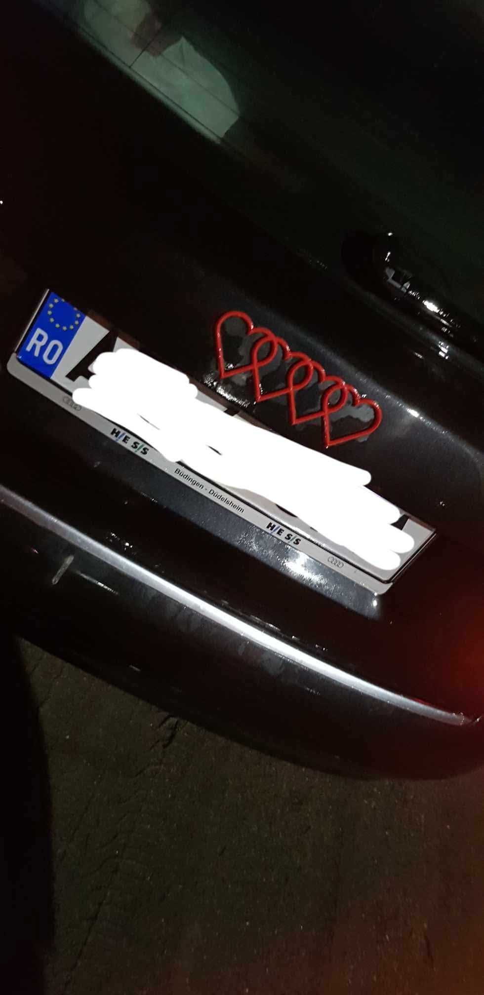 Siglă Audi 4 inimi #love Spate - imagine 2
