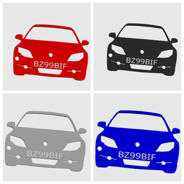 Breloc REANULT  LAGUNA 3 personalizat cu numarul de imatriculare