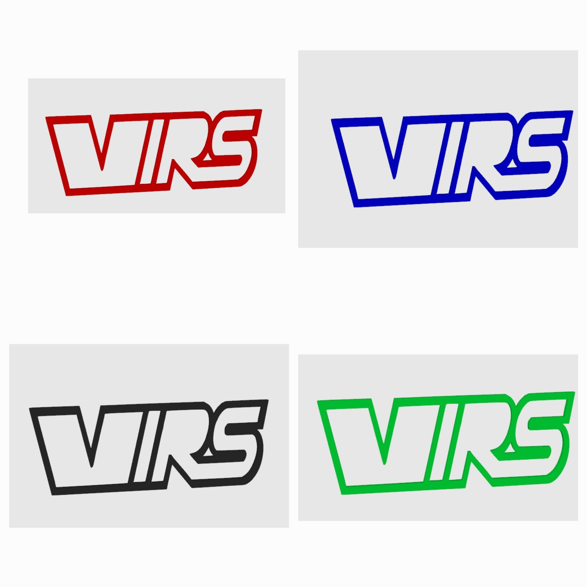 Siglă  Skoda VRS  bară față - imagine 2
