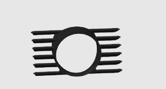 Suport ceas 52mm in grilă  BMW E46  (mijloc )