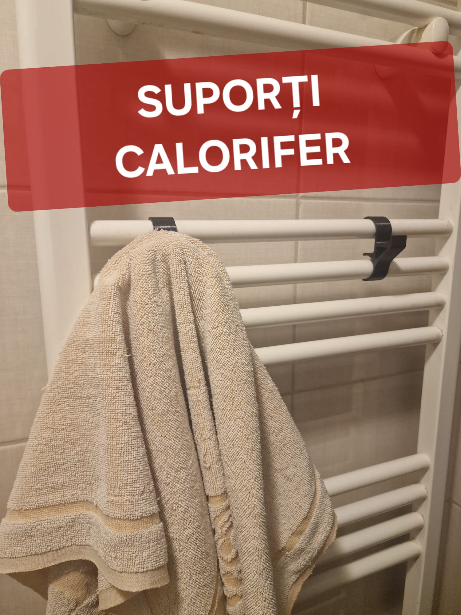 Cârlige pentru radiator/calorifer (baie) set 2 buc