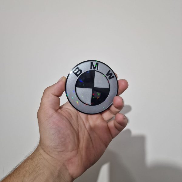 Sigle/embleme BMW  Model Grey in Black  (Capota/portbagaj/jante/roti/volan)