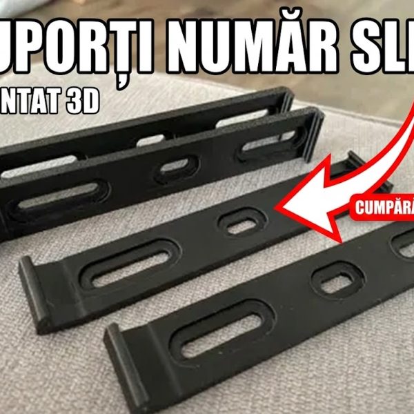 Set Suporti Număr Înmatriculare Slim – Aspect Minimalist și Modern