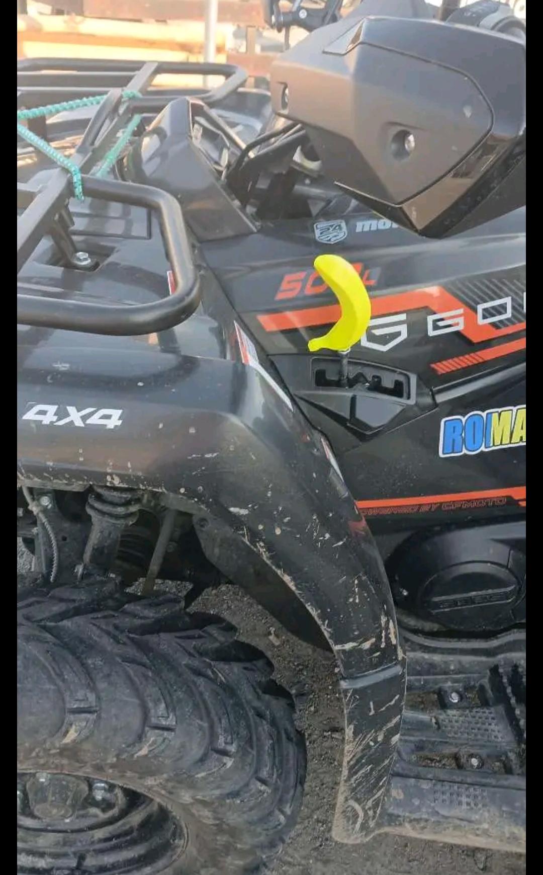 Banana Mâner Schimbător Sport pentru Venom ATV (CF Moto/GOES/etc M8) – Ergonomie și Stil - imagine 4