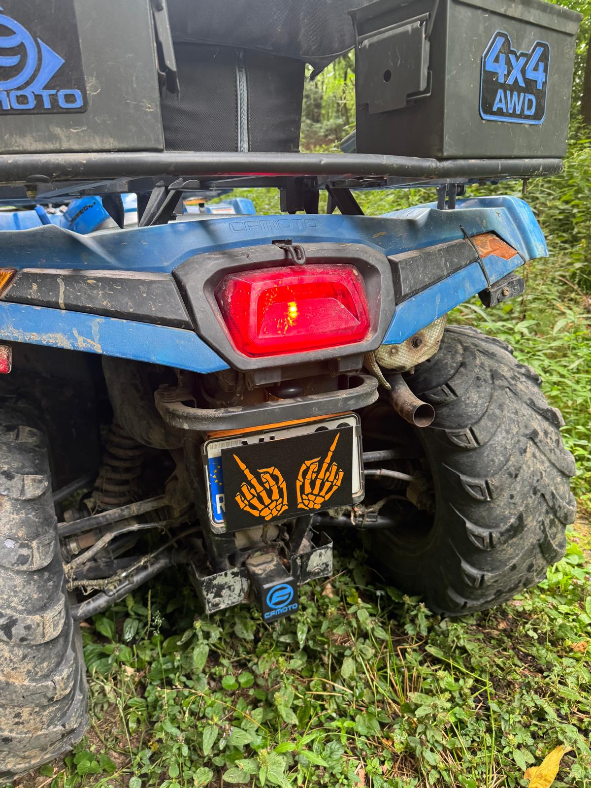 Protectie/Capac numar imatriculare ATV,UTV, MOTO Rezistent la Nămol și Apă - imagine 2