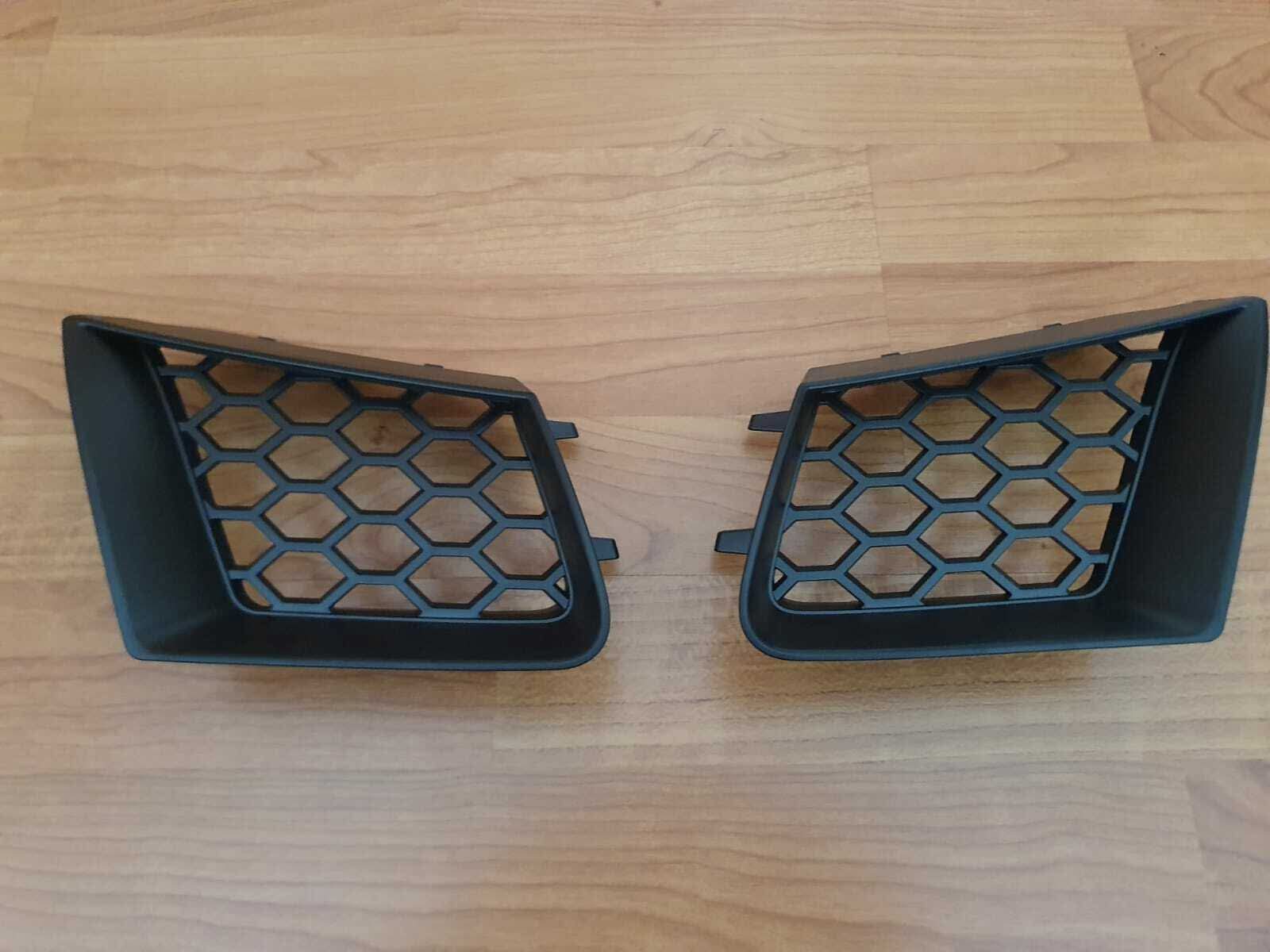 Set Grile Fată Tip Fagure (Centrală + Laterale) - Seat Ibiza 6L (2002 - 2008) Honeycomb cu Cleme OEM - Seat Ibiza 6L MK3 - imagine 11