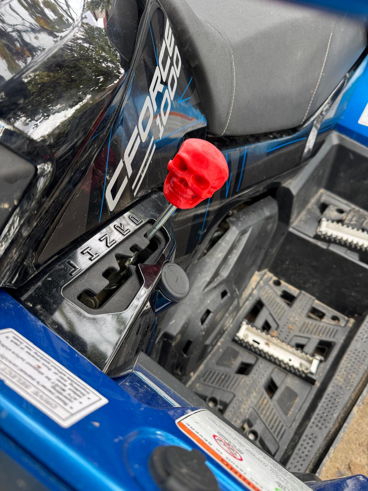 Schimbător de Viteze / Nucă Personalizată (Model Skull) – Universal pentru ATV Filet m8 CF MOTO LINHAI SEGWAY